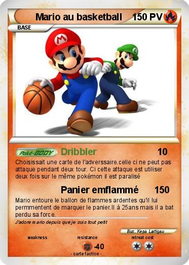 Pokemon Mario au basketball