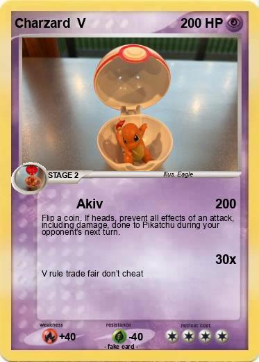 Pokemon Charzard  V