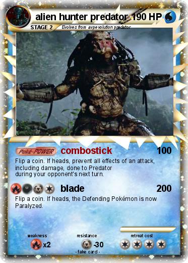 Pokemon alien hunter predator