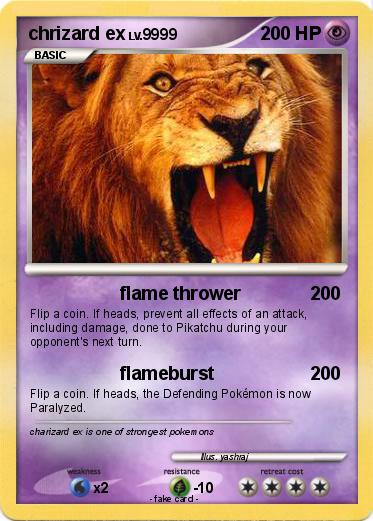 Pokemon chrizard ex