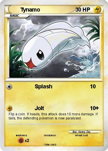 Pokémon Tynamo 4 4 - Splash - My Pokemon Card