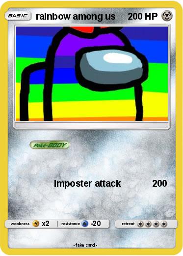 Pokemon rainbow among us