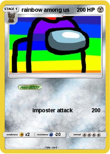 Pokemon rainbow among us