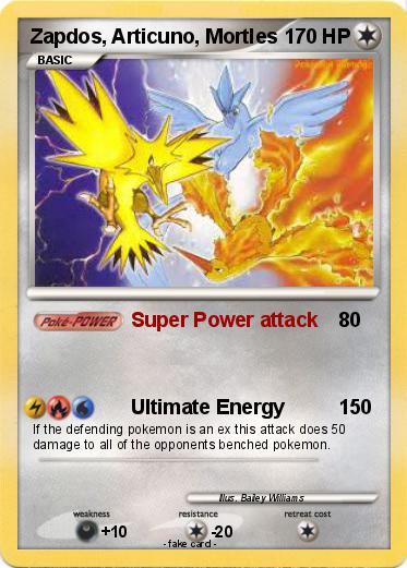 Pokemon Zapdos, Articuno, Mortles