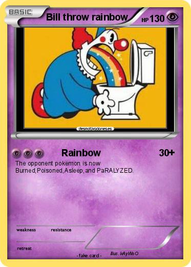 Pokemon Bill throw rainbow