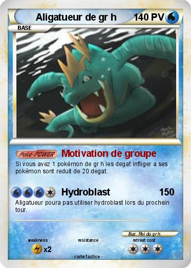 Pokemon Aligatueur de gr h