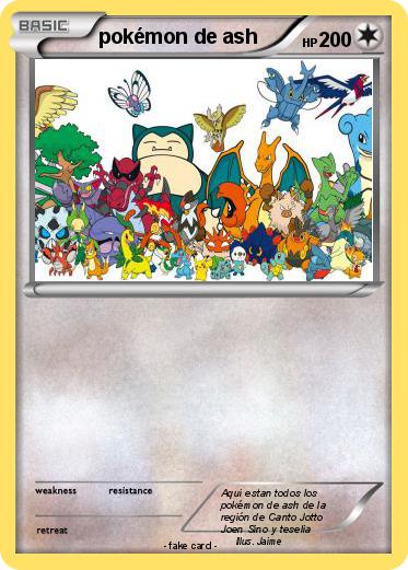 Pokemon pokémon de ash
