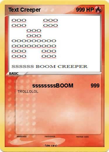 Pokemon Text Creeper