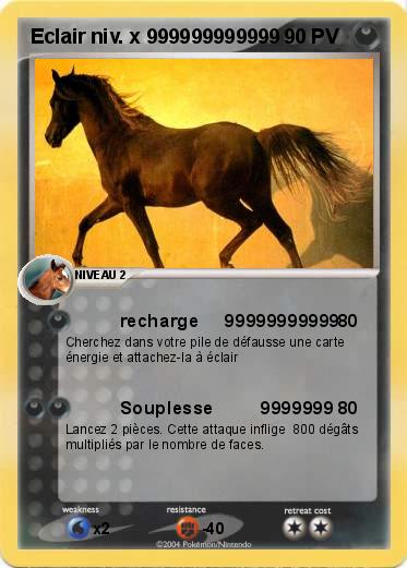 Pokemon Eclair niv. x 999999999999