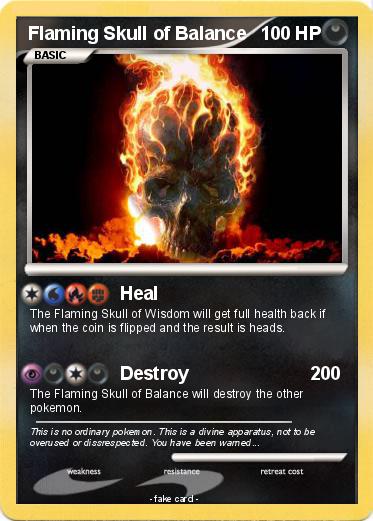 Pokemon Flaming Skull of Balance