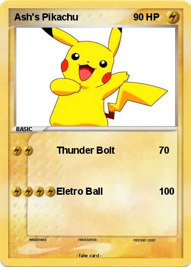 Pokemon Ash's Pikachu