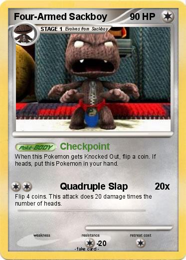 Pokemon Four-Armed Sackboy