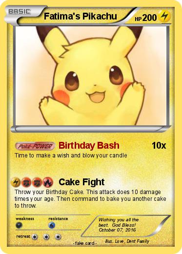 Pokemon Fatima's Pikachu