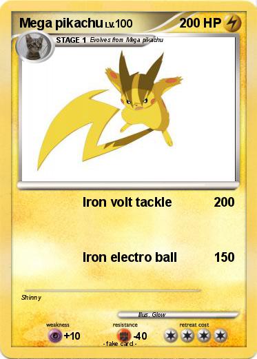 Pokemon Mega pikachu