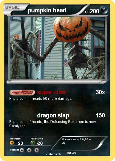 Pokemon pumpkin head