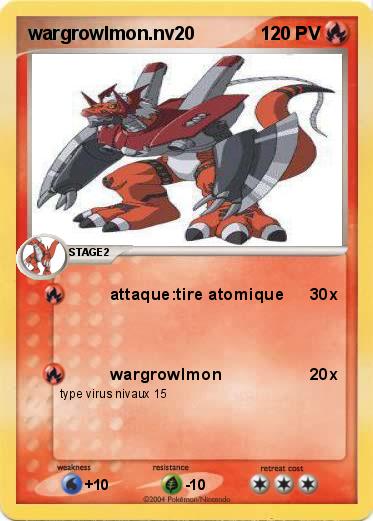 Pokemon wargrowlmon.nv20