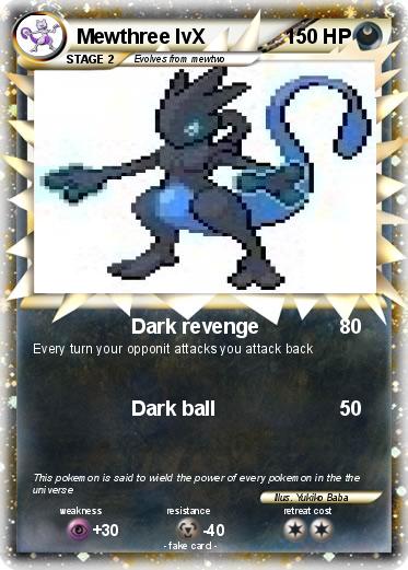 Pokemon Mewthree lvX