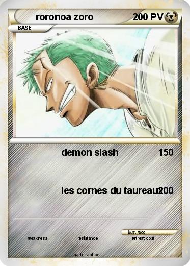 Pokemon roronoa zoro