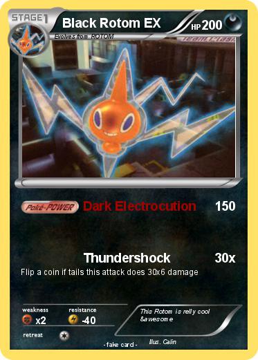 Pokemon Black Rotom EX