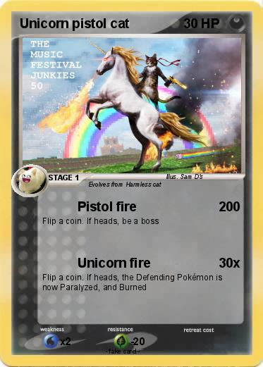 Pokemon Unicorn pistol cat