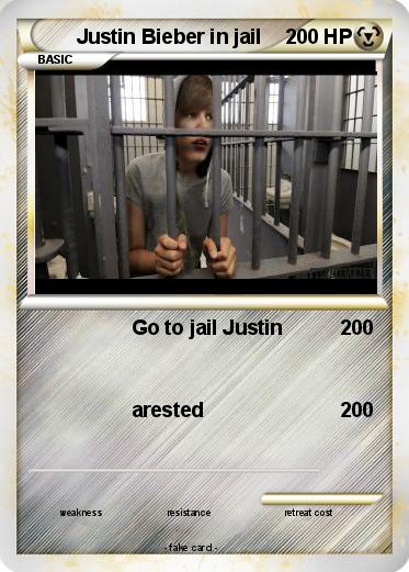 Pokemon Justin Bieber in jail