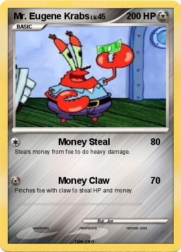 Pokemon Mr. Eugene Krabs