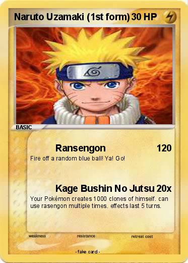 Pokemon Naruto Uzamaki (1st form)