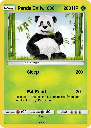 Pokemon Panda EX lv.1000