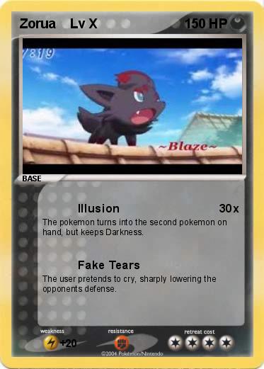 Pokemon Zorua    Lv X