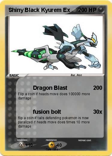 Pokemon Shiny Black Kyurem Ex