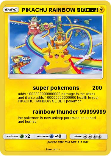 Pokemon PIKACHU RAINBOW SLIDE!!!