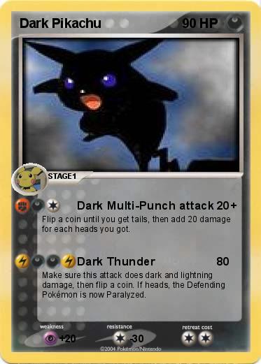Pokemon Dark Pikachu