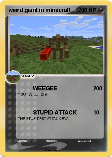 Pokemon weird giant in minecraft
