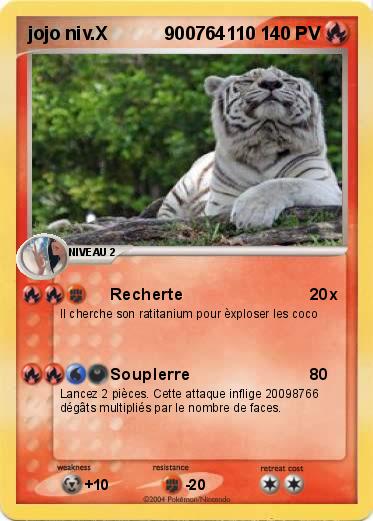 Pokemon jojo niv.X           900764110