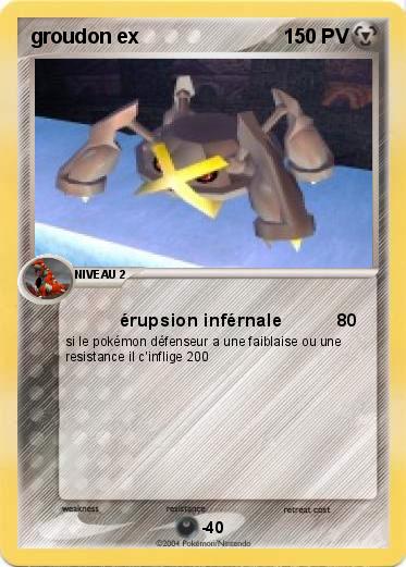 Pokemon groudon ex