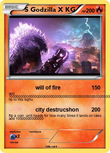 Pokemon S Godzilla X KG