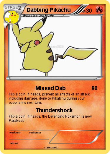 Pokemon Dabbing Pikachu