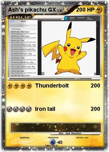 Pokemon Ash's pikachu GX