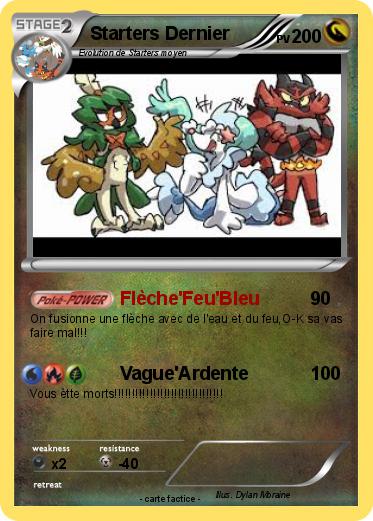 Pokemon Starters Dernier