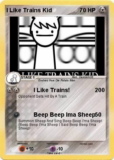 Pokemon I Like Trains Kid