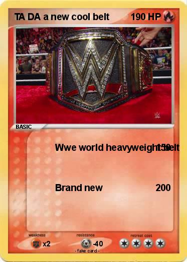 Pokemon TA DA a new cool belt