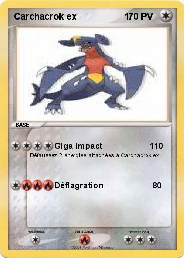 Pokemon Carchacrok ex                   1