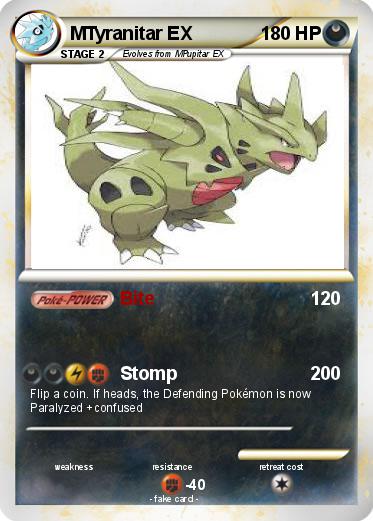 Pokemon MTyranitar EX