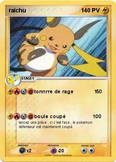 Pokemon raichu 