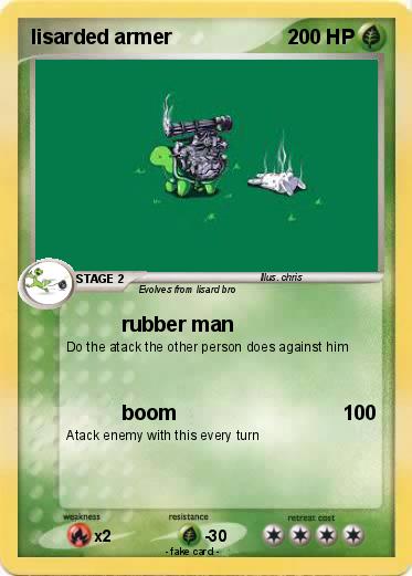 Pokemon lisarded armer