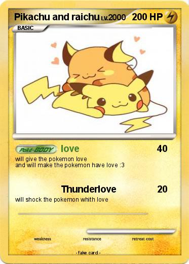 Pokemon Pikachu and raichu