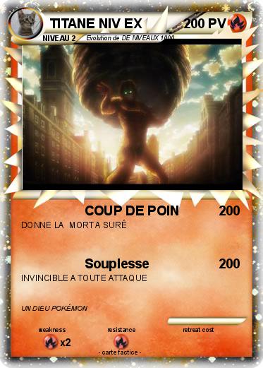 Pokemon TITANE NIV EX
