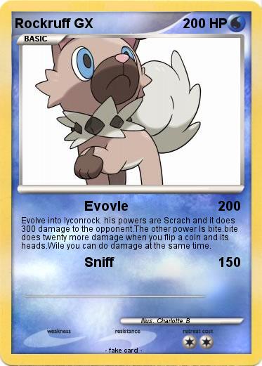 Pokemon Rockruff GX