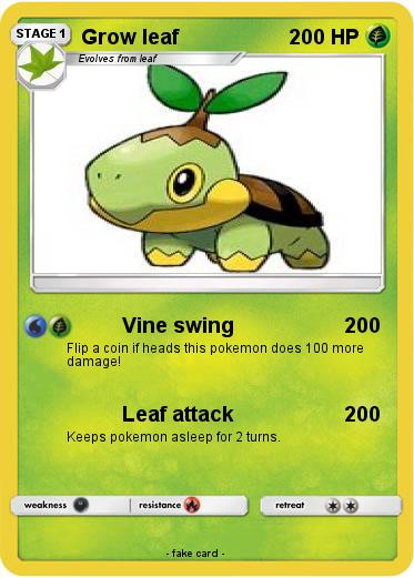 Pokemon Grow leaf