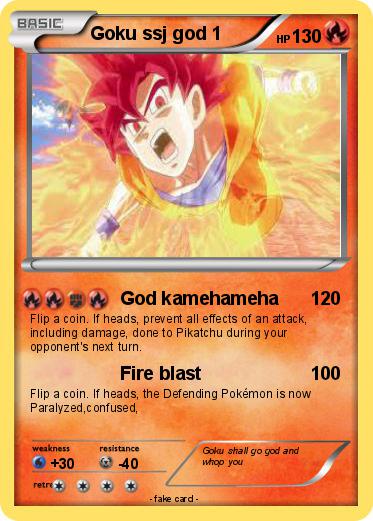 Pokemon Goku ssj god 1